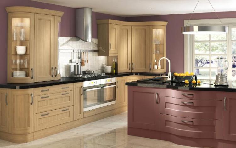Painted Timber Kitchen Range 
Bowfell Oak Plum Island